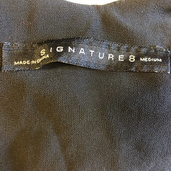 Signature Black Layered Flowing Tank Crop Top, M - Picture 5 of 6